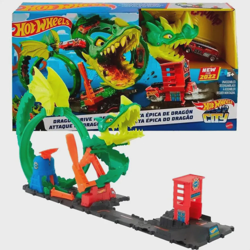 Pista carrinho da hot wheels dragao