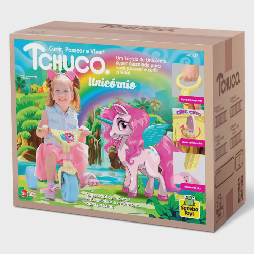 Triciclo Samba Toys Velotrol Triciclo Infantil, Motoca, Tchuco