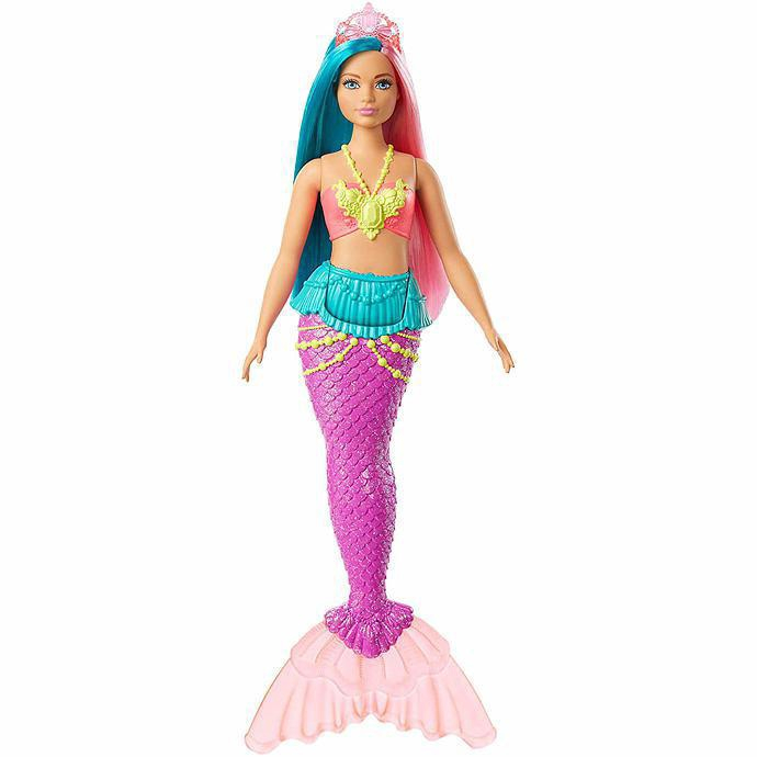 Boneca Barbie Sereia Articulada Roxo E Laranja Gjk11 em Promoção