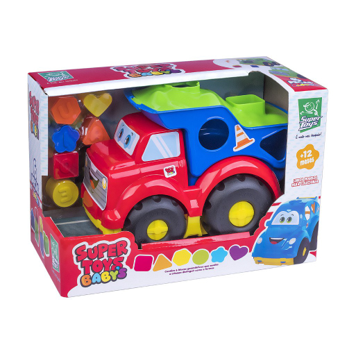 Caminhão de Brinquedo Super Caçamba Vermelho - Magic Toys - Lojas Moveletro