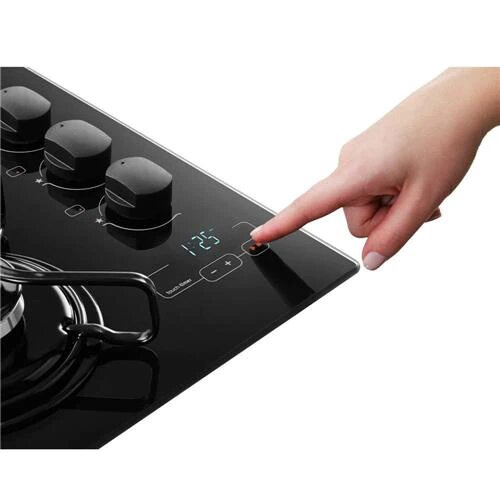 Cooktop Brastemp 5 Bocas á Gás, Touch Timer, BDT85AE, Bivolt Submarino