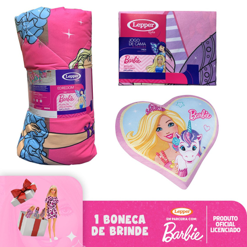 Cama Infantil Mini Cama Boneca Barbie Com Colchão em Promoção na