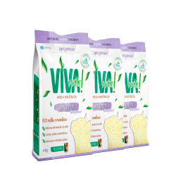 Kit 3 Areias Higiênica Para Gatos Biodegradável Limpeza Plena Viva Verde 4kg é boa?