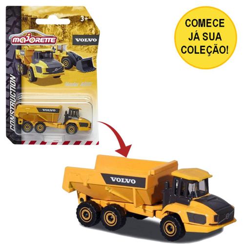 Miniatura Caminhão Articulado Volvo Hauler A60H - Construção - 8,0cm -  Majorette