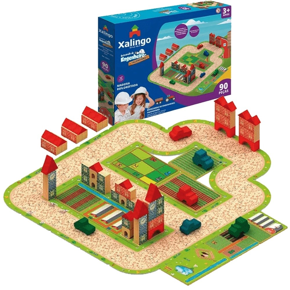 Fazendinha 3D - 57021 - Xalingo - Real Brinquedos