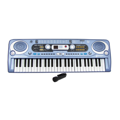 Teclado Musical Infantil Iniciantes c/ 54 Teclas + Microfone em