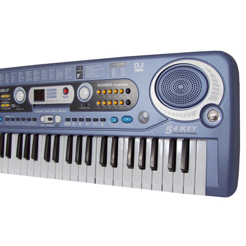 Piano Teclado Infantil Com Microfone Bivolt 54 Tecla Tocamp3