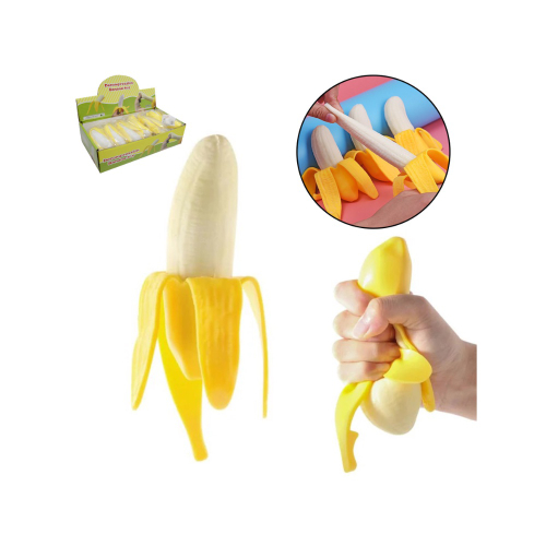 Brinquedo squish fidget toy banana de esticar 15 cm em Promoção na  Americanas