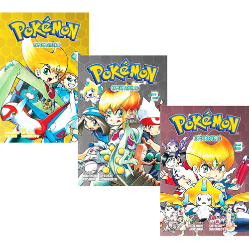 Mangá Pokémon Emerald Minissérie Completa Em 3 Volumes em Promoção