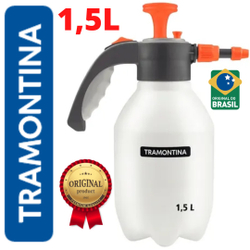 Pulverizador tramontina 1,5 litros plastico manual borrifador agua bomba de compressao previa spray jato pressão é boa?