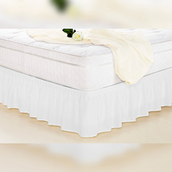 Saia Para Cama Box Queen Branco Menor preço em Saia Para Cama Box Queen Branco