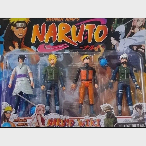 Kit 4 Bonecos Time Clássico Naruto Bandai F0051