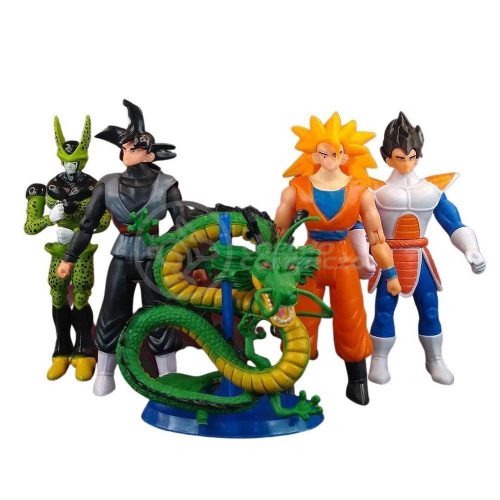 Kit Boneco Dragon Ball Z Action figure Goku, Bills, Majin boo