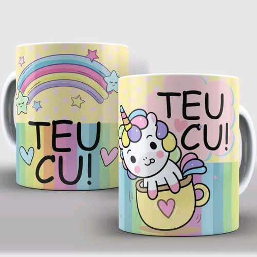 Caneca Teu Cu Meme Divertida e Engraçada