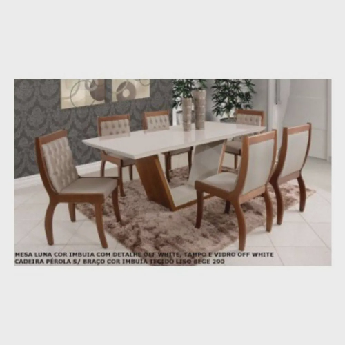 Sala de Jantar-Jogo de Mesa com 6 cadeiras-Copa-Móveis em Oferta (Novo) -  Móveis - Conjunto Habitacional Karina, Maringá 1243140648