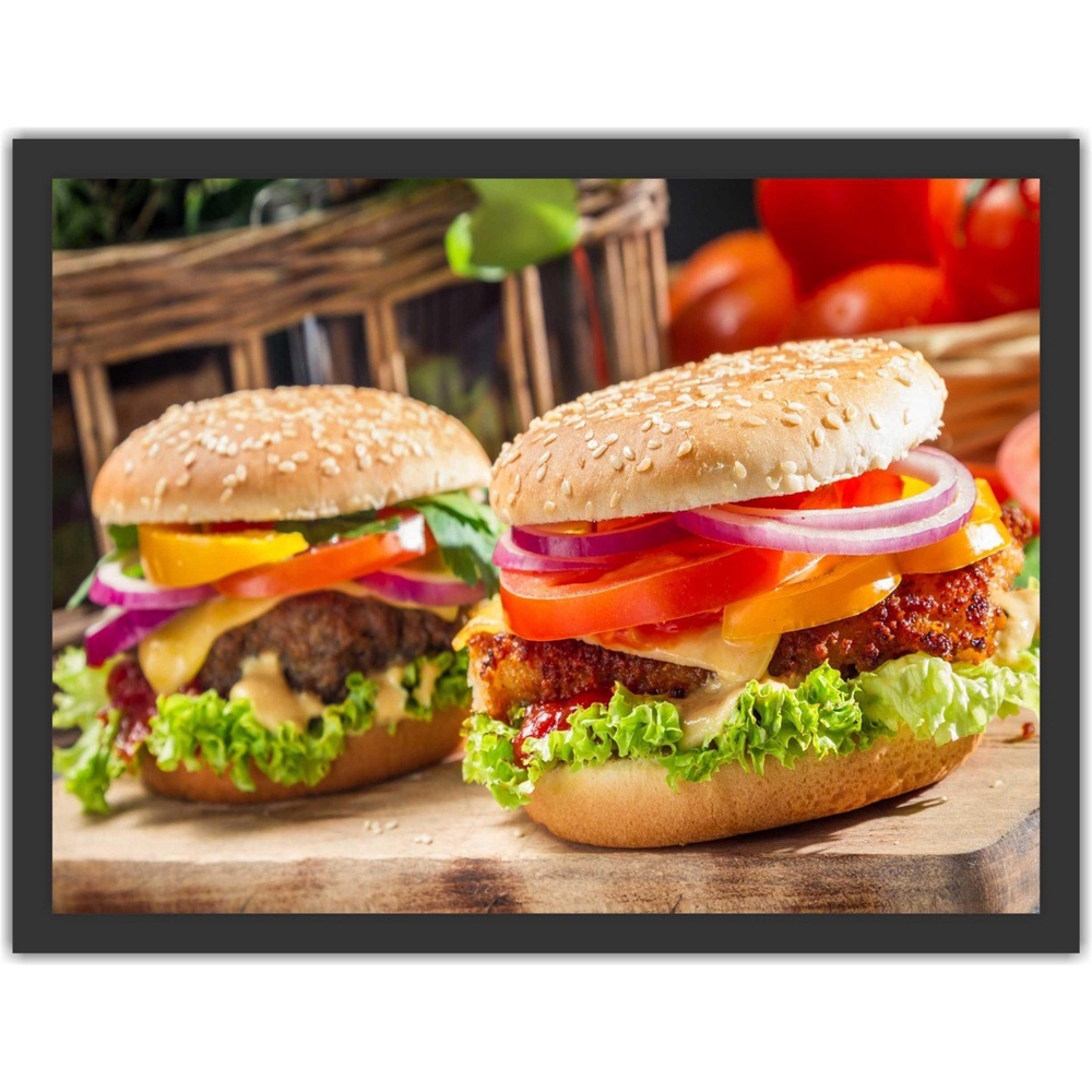 Quadro Decorativo - Hamburguer Grande - Ecograph - Gráfica e