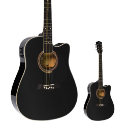 Outlet Violão Elétrico Folk Cutway Michael VMF361 Black com Bag Menor preço em Outlet Violão Elétrico Folk Cutway Michael VMF361 Black com Bag