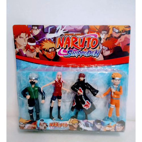 Kit 4 Bonecos Time Clássico Naruto Bandai F0051