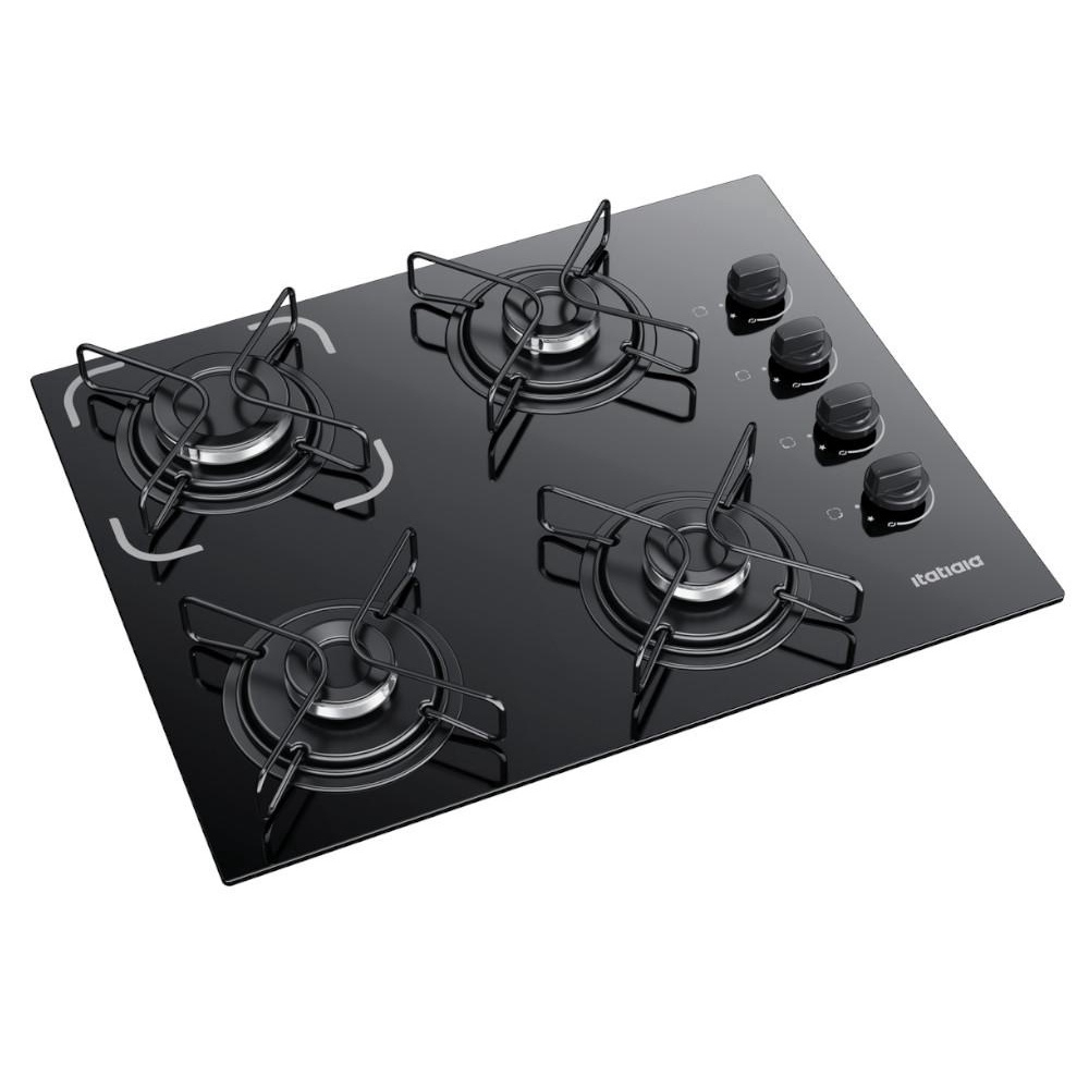 Cooktop Essencial Itatiaia 4 bocas Preto - Bivolt