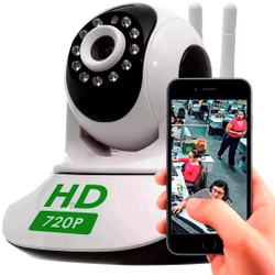 Câmera Ip Wifi Segurança Hd Wireless P2p Visão Noturna 2 Antenas Onvif Captação Áudio Menor preço em Câmera Ip Wifi Segurança Hd Wireless P2p Visão Noturna 2 Antenas Onvif Captação Áudio