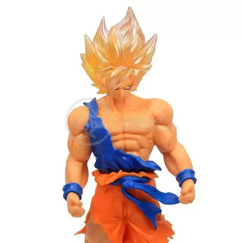 BONECO RESINA GOKU SUPER SAIYAJIN DRAGON BALL Z 21CM