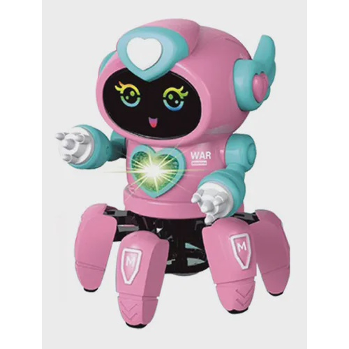 Brinquedo Robô Dançarino Bot Robot Rosa Com Som E Luzes 3D Em Promoção ...