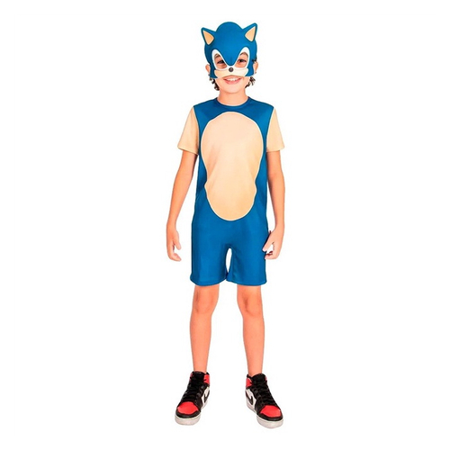 Pijama Infantil Fantasia Sonic Azul