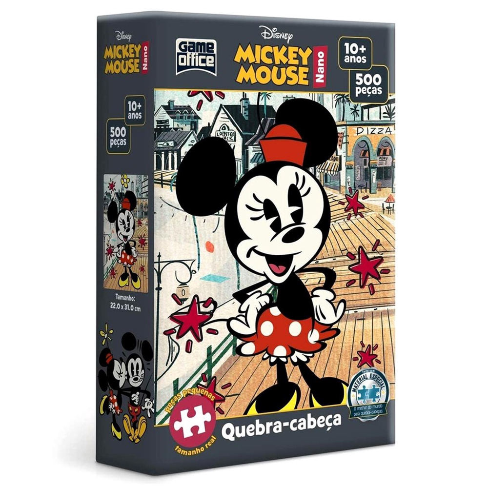 Quebra-Cabeça - Disney - Mickey Mouse - 500 Peças - Game Office - Toyster