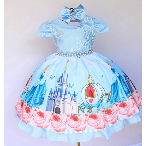 Vestido para Festa Infantil da Cinderela