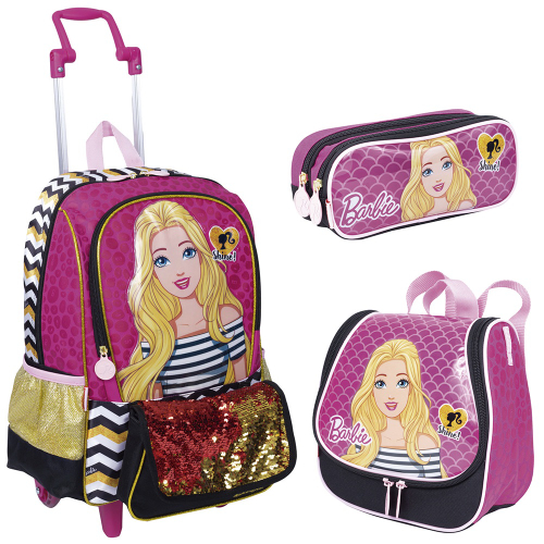 Kit Mochila Barbie Girl Tamanho Grande Original Sestini em Promoção na  Americanas