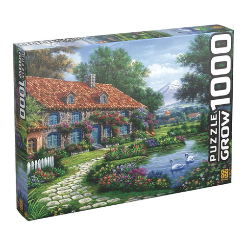 Quebra Cabeça Puzzle 1000 Peças Recanto Dos Cisnes - Grow em