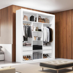 Closet Casal 4 Gavetas Amoudi Móveis Branco
