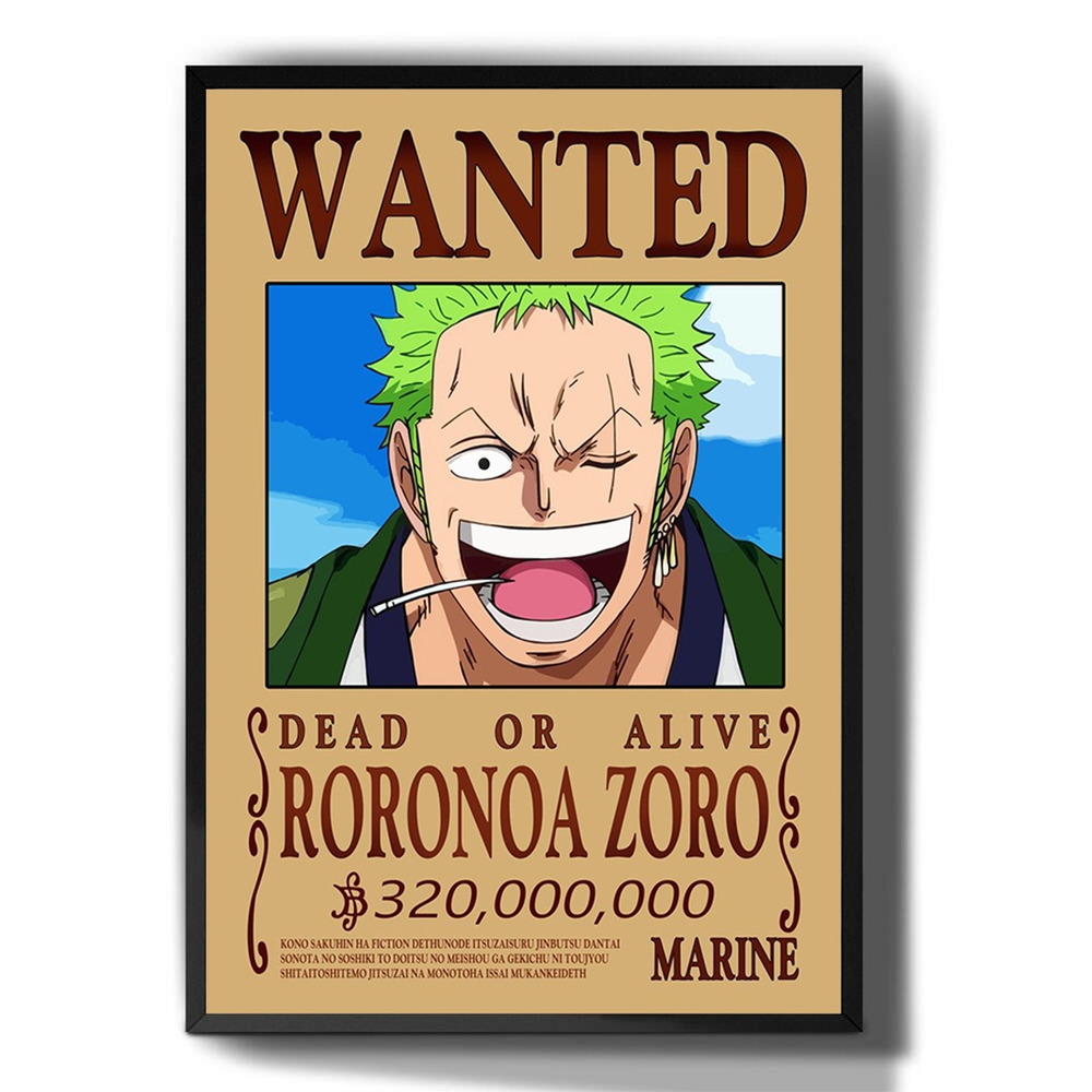 Quadro decorativo Emoldurado One Piece Cartaz procurado Katakuri para sala  quarto em Promoção na Americanas