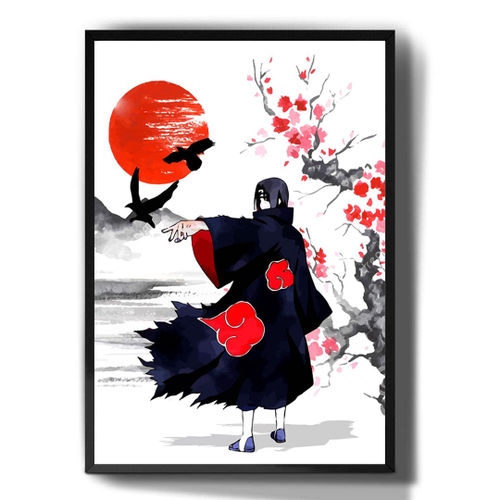 Quadro decorativo Emoldurado Pain Akatsuki Desenho Anime Arte