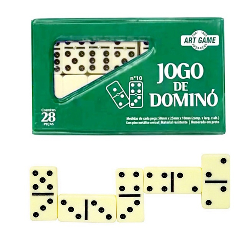 Jogo de Dominó Grande Caramelo