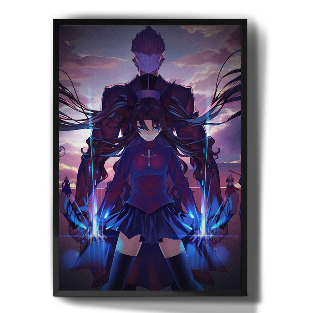 Quadro decorativo Emoldurado Anime Fate Stay Night Personagens