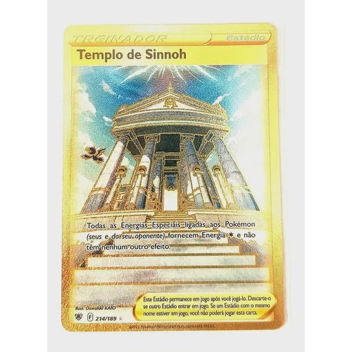 Cartas Pokémon Gold / Douradas Ultra Secretas Raras + Brinde