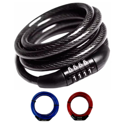 Cadeado Corrente Bloqueador Para Bicicleta Bike Com Senha Segredo Numérico Preto 8mm x 1,2 Metros Pronta Entrega Menor preço em Cadeado Corrente Bloqueador Para Bicicleta Bike Com Senha Segredo Numérico Preto 8mm x 1,2 Metros Pronta Entrega