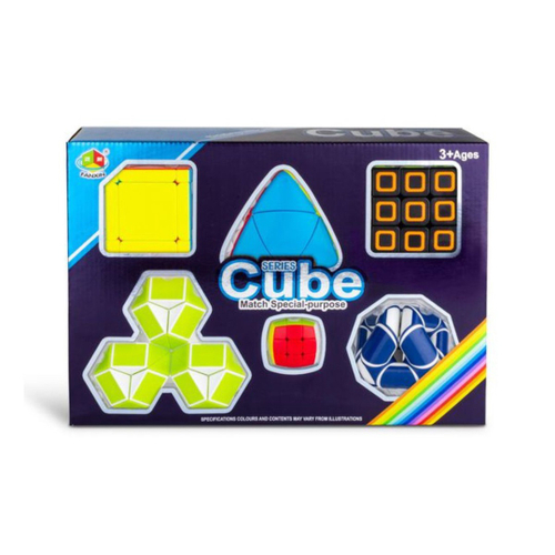 Kit 4 Cubos Mágicos Qiyi Warrior 2X2 3X3 4X4 5X5 no Shoptime