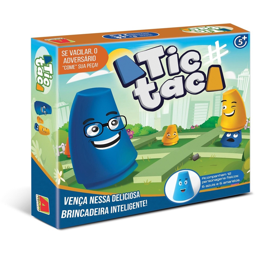 Jogo da Velha Tabuleiro Brinquedo Infantil Divertido Azul em Promoção na  Americanas