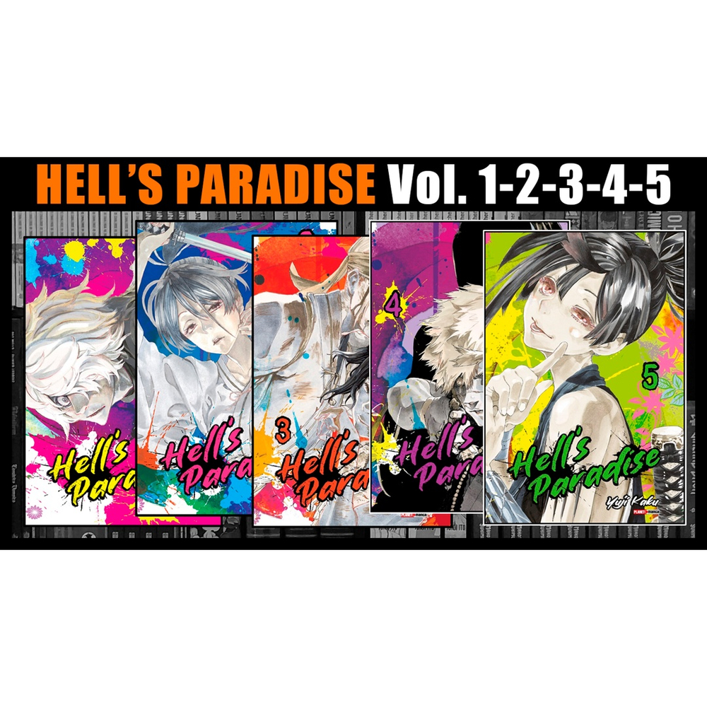 Kit Hell's Paradise - Vol. 1-5 Mangá: Panini