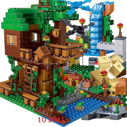Minecraft Minecraft Compatível Blocos de construção de leping aldeia urbana casas na árvore cachoeira de guerra bloqueio de brinquedo para crianças presente Menor preço em Minecraft Minecraft Compatível Blocos de construção de leping aldeia urbana casas na árvore cachoeira de guerra bloqueio de brinquedo para crianças presente