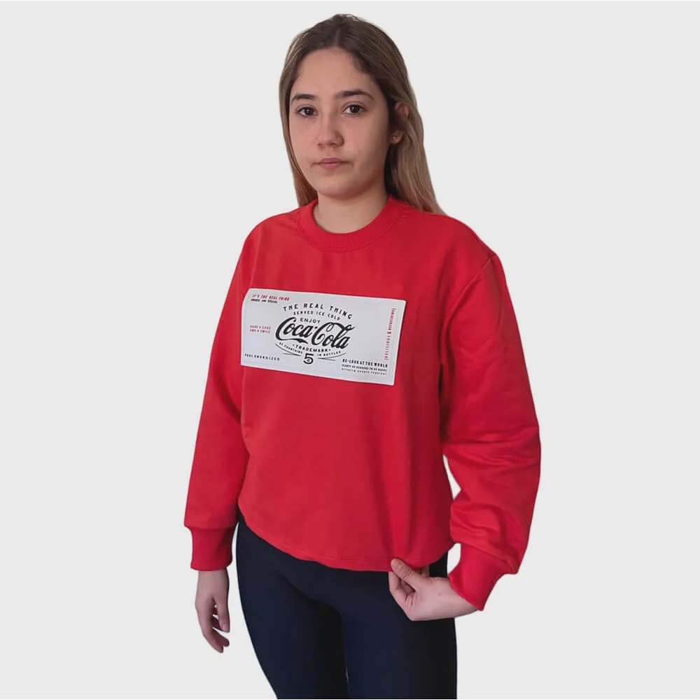 Moletom da coca cola feminino fashion