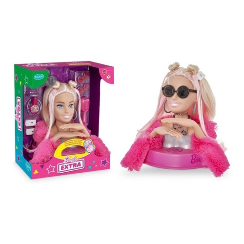 Boneca Barbie Busto Maquiagem e Cabelo Pupee 1282 – Starhouse Mega Store