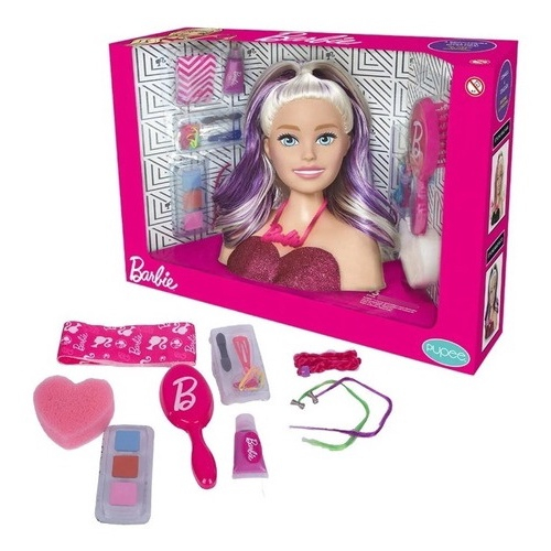 Boneca Barbie Busto Para Penteados - Pupee na Americanas Empresas