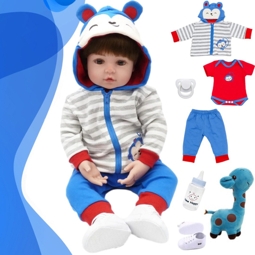 Boneca Bebê Reborn Menino Bruno 100% Silicone - Loja Expresso Roupas &  Acessórios