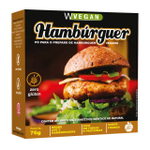 Hamburguer Vegano Sabor Frango em pó Caixa com 2 unidades Hambúrguer