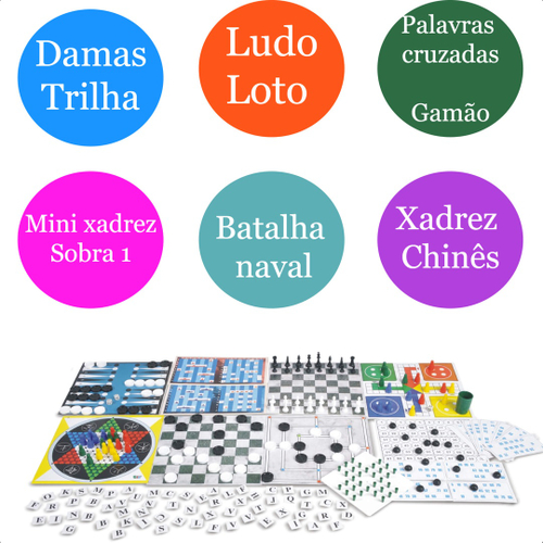 Jogo de Tabuleiro Nig Dama e Ludo