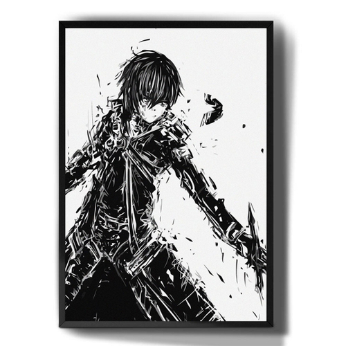 Quadro Decorativo A4 Anime Sword Art Online