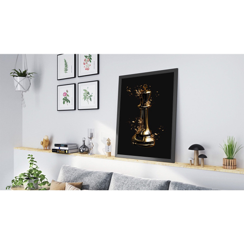 Quadro Decorativo Xadrez Jogos Tabuleiro Casa Salas Quartos